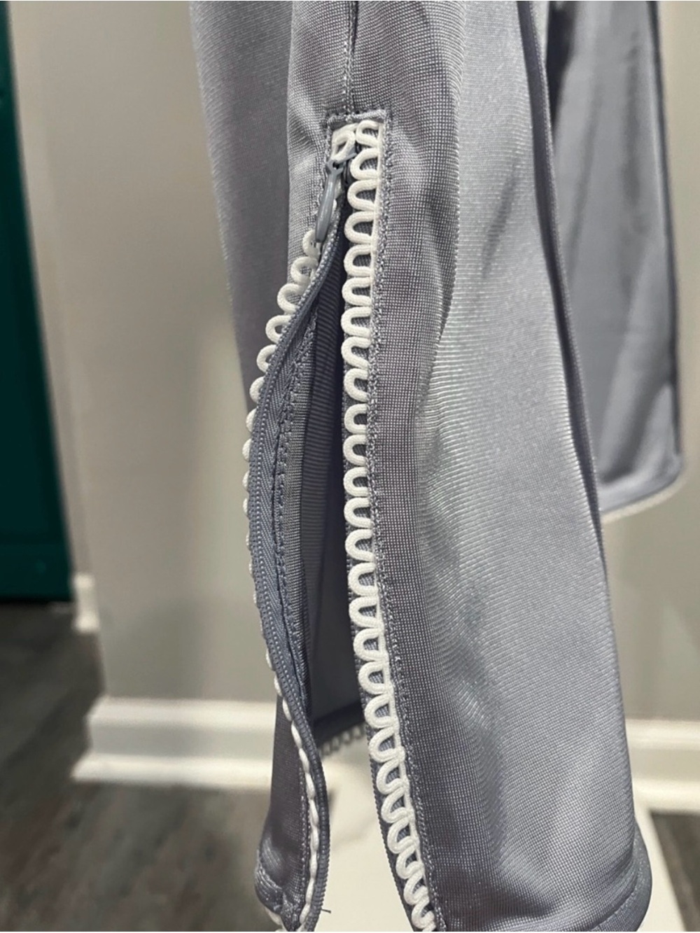 Free People NWT FP Movement by Free People Silver Satin Track Pants - Picture 10 of 12